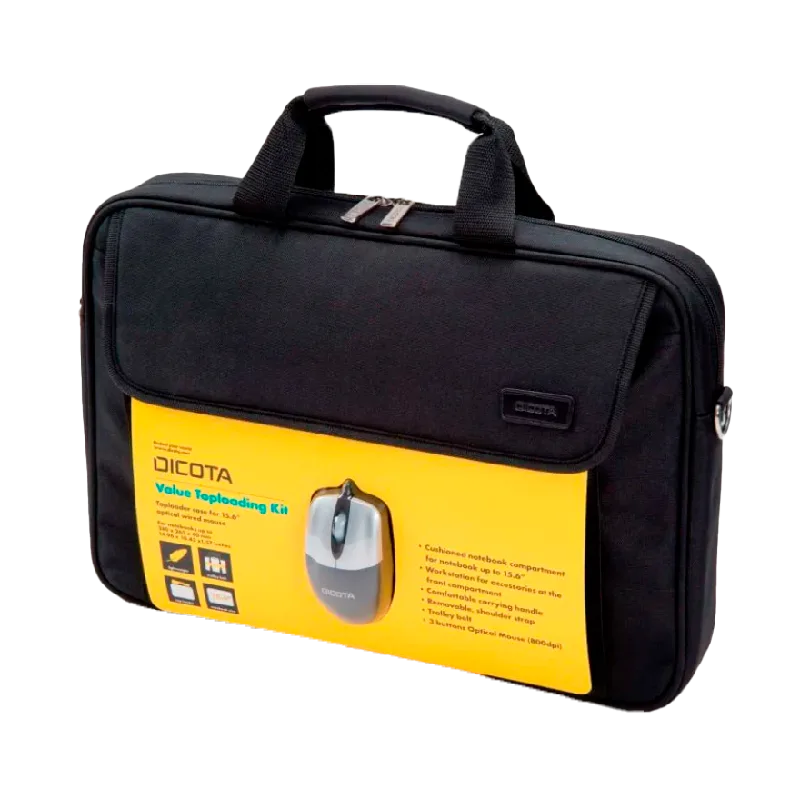 DICOTA Toploading + SOURIS Filaire USB