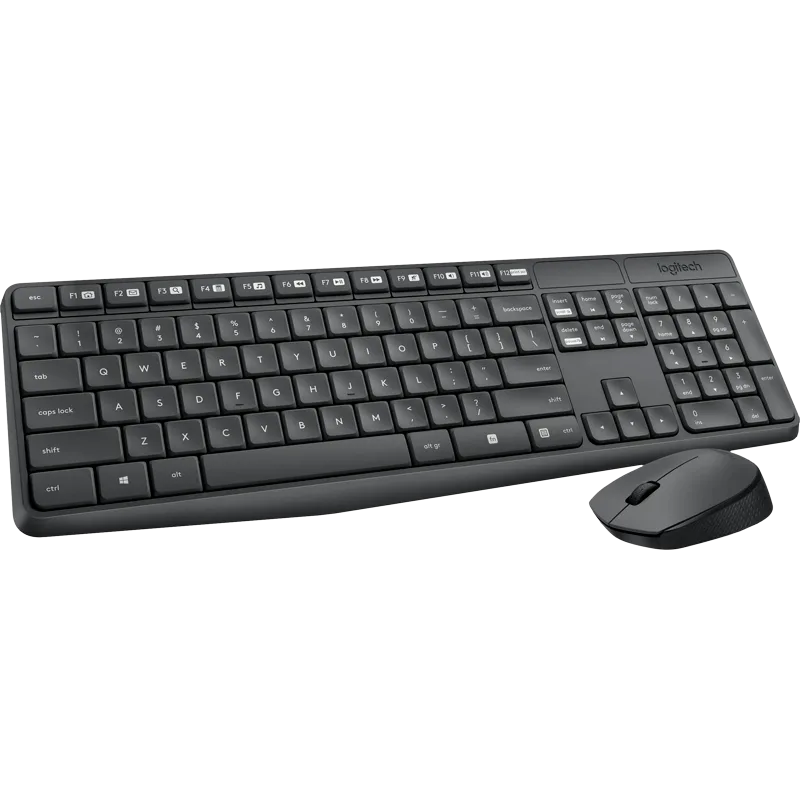 LOGITECH MK235 WIRELESS KEYBOARD PACK  (Clavier + Souris)